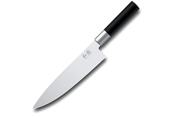 KAI  Wasabi Svart kockkniv 20,0 cm bladlängd – rostfritt 6A/1K6 polerat rostfritt stål 58 (±1) HRC – svart polypropen handtag – kockkniv kökskniv – tillverkad i Japan