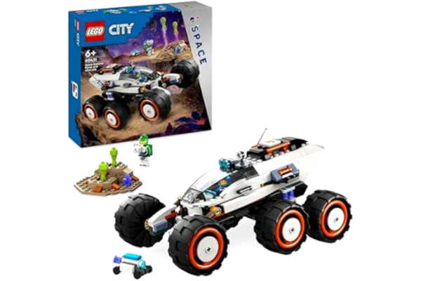 LEGO  City Rymdrover och utomjordiskt liv Spännande Byggleksak för Pojkar och Flickor, Kreativa Leksaker, Byggset med Leksaksbil, Innehåller 3 Minifigurer och Leksaksrobot, Presentidé, från 6 år 60431