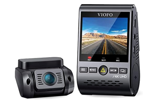 Viofo VIOFO 4K Double Caméra Embarquée A129 Pro Ultra HD, Caméra de Voiture WiFi GPS, 2.0” LCD, Sony IMX355 8MP Sensor, Monitoraggio 24h, Verrouillage d'urgence, Détection de Mouvement, WDR CPL…