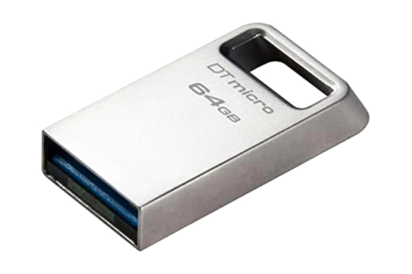 Kingston  DataTraveler Micro USB Flash-enhet 64 GB 200 MB/s Metall USB 3.2 Gen 1 - DTMC3G2/64 GB