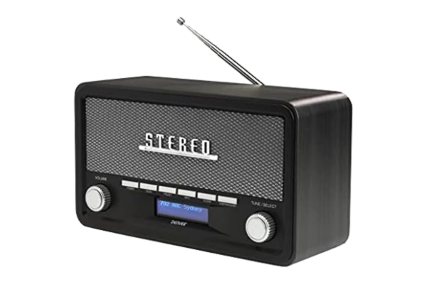 Denver  DAB Radio DAB-18, mörkgrå, plats_B09FXS2DY6