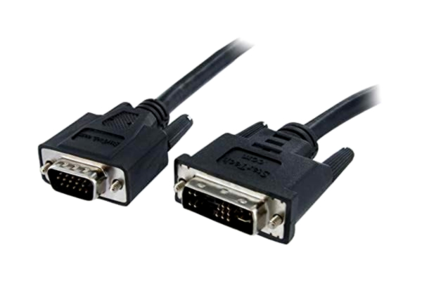 StarTech .com DVI till VGA skärmkabel 5 meter, kontakt/kontakt, DVI-I 24+5 VGA (15 pin), DVI-A analog VGA kabel M/St 5 m