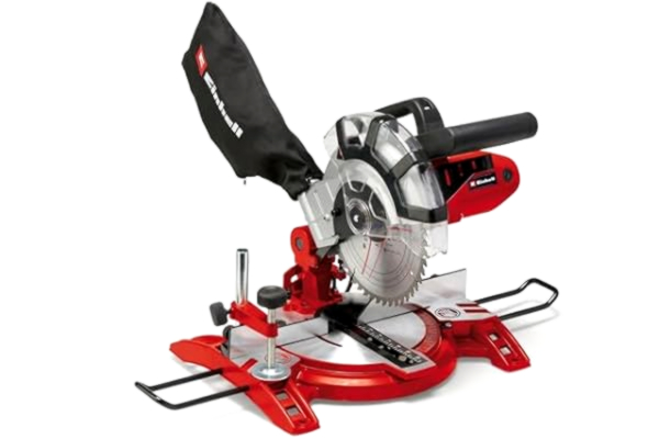 Einhell  Geringssåg TC-MS 2112 (Max. 1600 W, 5000 min-1, såghuvudet vinklas åt höger, vridbord med fasta låspositioner för vinklar, inklusive högkvalitativt HW-sågblad)