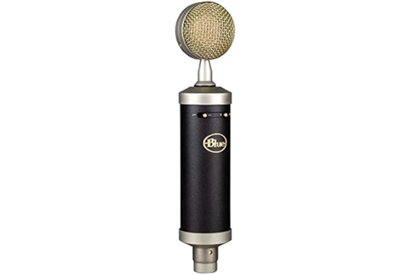 Blue Microphones Blue Babybottle SL XLR-kondensatormikrofon för professionell inspelning, streaming, gaming, podcasting, kardioidkapsel med stort membran, stötfäste, skyddsfodral och vintage-design - Svart