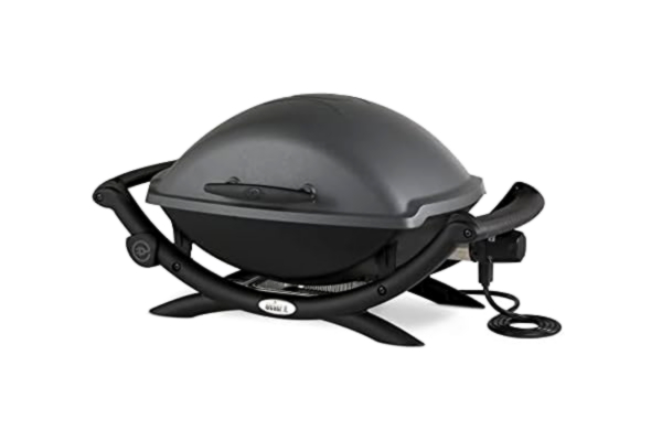 Weber  Q2400 elektrische grill, 55 x 39 cm, donkergrijs (55020079)