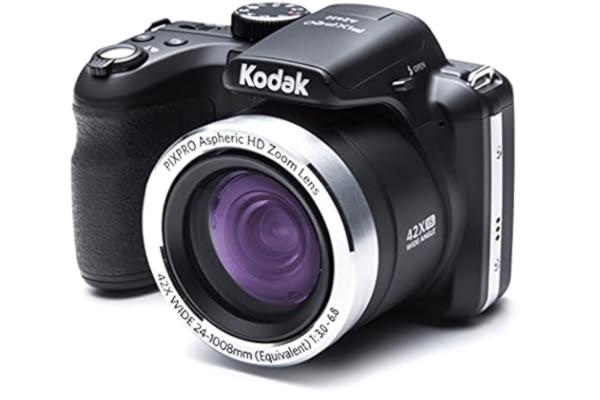 Kodak KODAK Pixpro AZ422 - Appareil Photo Bridge Numérique 20 Mp, Zoom Optique 42X, Grand angle 24 mm, Video HD 720p, OIS, Flash Intégré, Ecran LCD 3, Batterie Li-ion - Noir