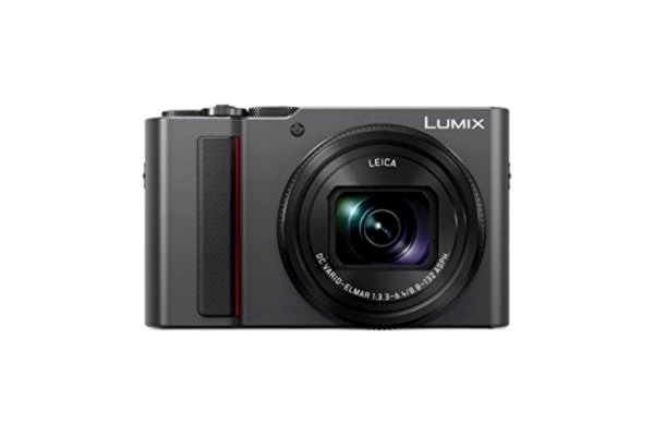 Panasonic  LUMIX DC-TZ202EG-S Appareil Photo de Voyage avec capteur 1", Zoom Optique 15x, Objectif Leica, viseur, 4K, Argent