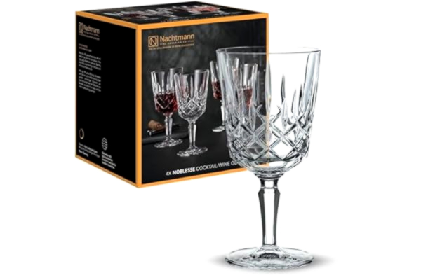 Nachtmann Spiegelau & Nachtmann cocktail/vinglas nobless, set om 4, transparent cocktailglas/vinglas, kristallglas, 355 ml, 104247