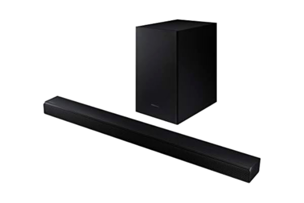Samsung Soundbar Samsung HW-T550 Soundbar 320 W, 2,1 ch, draadloze subwoofer, Dolby Digital 2.1, DTS Virtual: X, speelmodus, Bluetooth 4.2 multi-verbinding en één afstandsbediening