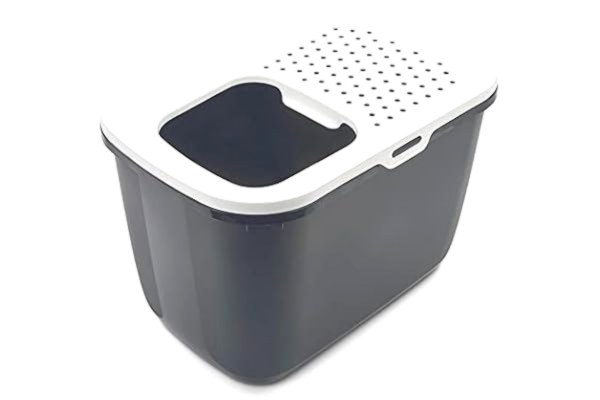 Savic Kattlåda "Hop In", grå antracit/vit, 58,5 x 39 x 39,5 cm