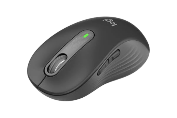 Logitech  Signature M650 L Den normalstora, trådlösa musen – för stora händer, 2 års batteri, tysta klick, anpassningsbara sidoknappar, Bluetooth, för PC/Mac/flera enheter/Chromebook - Grafit