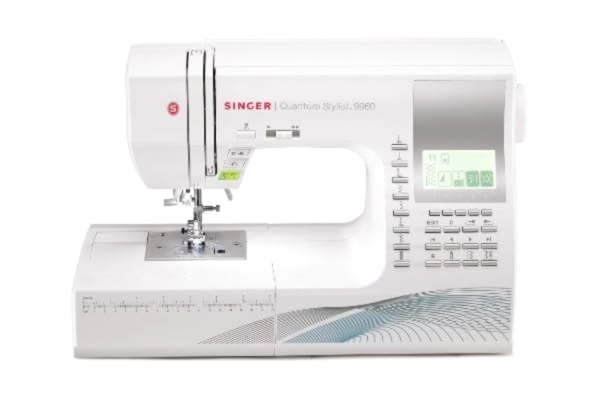 Singer  Quantum Stylist 9960 - Symaskine - 600 søm - 13 et-trins knaphuller - LCD display