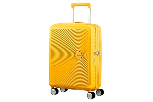 American Tourister  Soundbox - Spinner S Expanderbar Handbagage, 55 cm, 35.5/41 L, Gul (Golden Yellow)