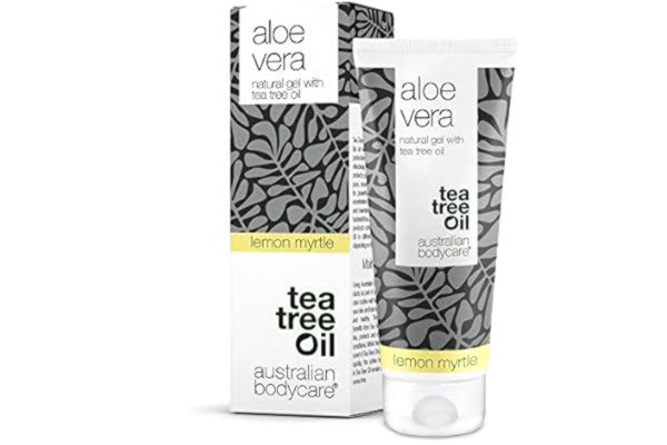 Australian BodyCare Aloe Vera gel från Australian Bodycare 100 ml | Tea Tree Oil + Lemon Myrtle | Klådstillande och svalkande gel för irriterad hud, solskadad hud och småskråmor