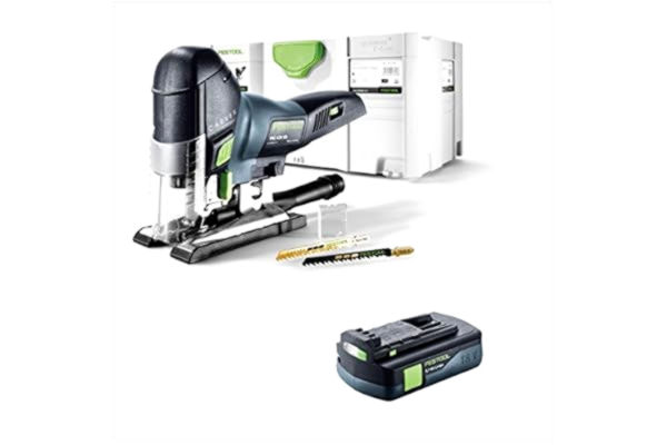 Festool  PSC 420 Li EB Li-Basic akumulatorowa wyrzynarka do ściegu wahadłowego CARVEX 18 V (574713) 120 mm bezszczotkowa w systainer + 1 x akumulator 3,1 Ah – bez ładowarki