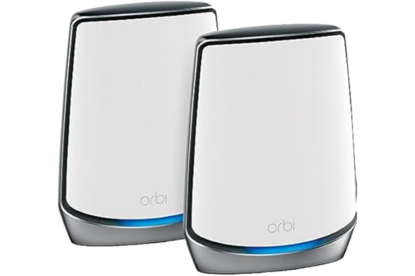 Netgear NETGEAR Orbi Tri-Band Mesh WiFi 6-system för hela hemmet (RBK852) router med en satellitextender | Täckning på upp till 350 m² och för mer än 60 enheter | AX6000 WiFi