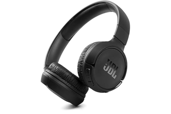 JBL  Tune 510 BT - On-ear Bluetooth hörlurar med JBL Pure Bass Ljud och Flerpunktsanslutning och Trådlöst Bluetooth-strömmning, svart