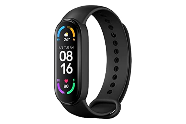 Xiaomi  Mi Smart Band 6, Global versie, activiteitstracker, zuurstofdetectie in bloed, hartslagmeter, slaapmonitor, AMOLED-kleurendisplay, 3,9 cm (1,56 inch), 5 ATM, zwart