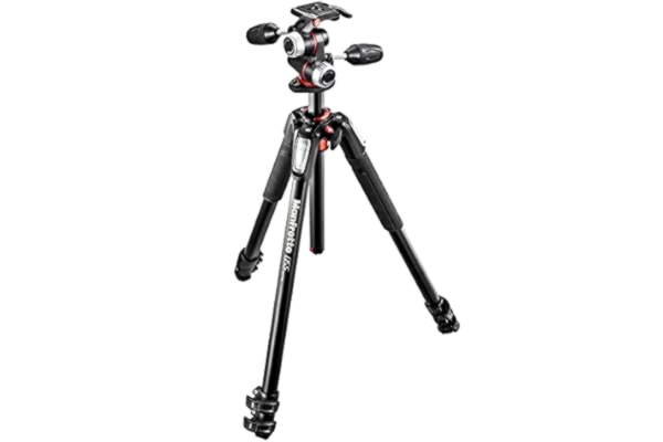 Manfrotto  MK055XPRO3-3W - Tripod - Alu 3-section horiz. column tripod with head