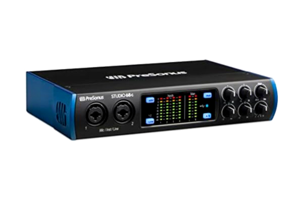 PreSonus  Studio 68c, USB-C ljudgränssnitt, programvarupaket inklusive Studio One Artist, Ableton Live Lite DAW och mer för inspelning, streaming och podcasting