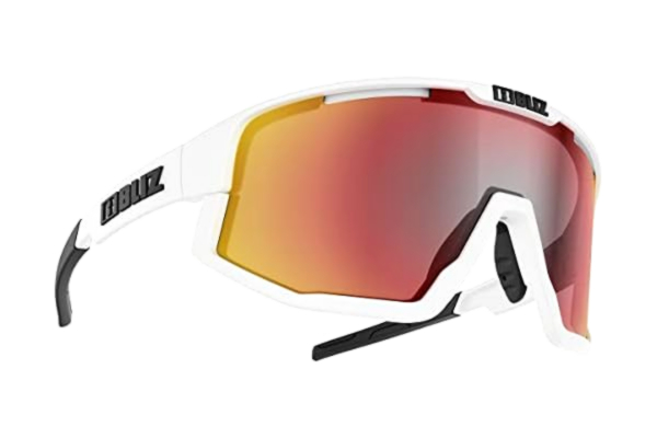 Bliz  Fusion solglasögon, Matt vit/röd multi, 60mm