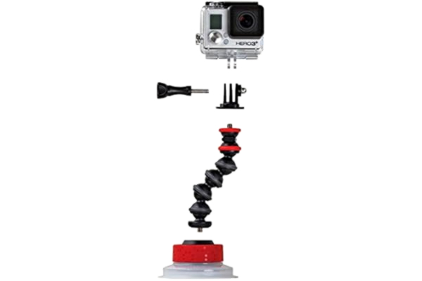 Joby JOBY JB01329-BWW sugpropp och gorillaPod arm (för GoPro/actionvideokameror, sugproppshållare för Action Cams, Quick-Twist-lås för enkel installation) svart