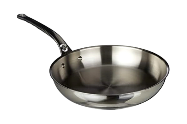 de Buyer De Buyer Milady odlewana patelnia ze stali nierdzewnej z uchwytem, srebrna, 49 x 28 x 5 cm