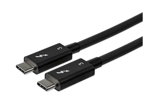StarTech .com 80 cm (2,6 fot) passiv Thunderbolt 3-kabel, 40 Gbps, 100 W PD, 4K/5K-video, Thunderbolt-kabel, kompatibel med USB4/DP Alt-läge, Thunderbolt 4, USB 3.2/Type-C (TBLT34MM80 cm)