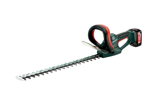 Metabo  Accu-heggenschaar AHS 18-55 V (600463000) 18 V 2 x Li-ion; oplader ASC 55; karton, type accupack: Li-Ion, accuspanning: 18 V, accucapaciteit: 2 x 4 Ah