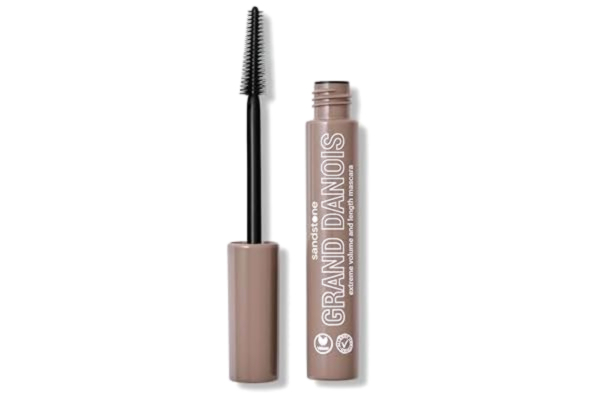 Sandstone  Scandinavia Allergivänlig Mascara för Känsliga Ögon – Kladdfri & Svettresistent – Förlängande & Volymgivande – Vegansk & Parfymfri (Svart)