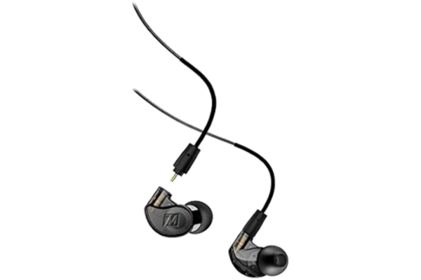 Mee Audio MEE audio M6 PRO i örat monitor hörlurar för musiker, 2:a generationens modell med uppgraderat ljud, minnestråd öronkrokar och utbytbara kablar, bullerisolerande professionella öronsnäckor, 2 snören