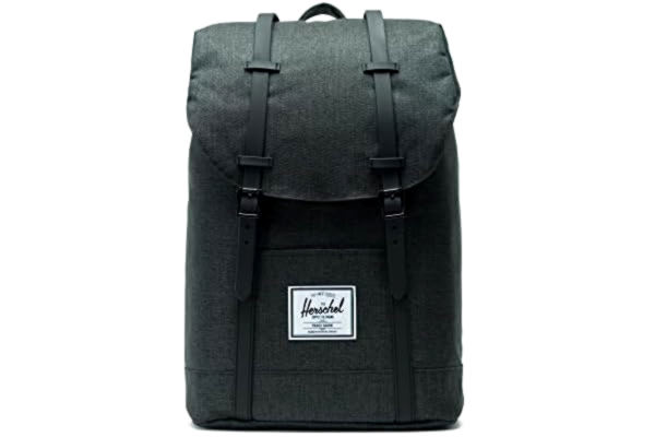 Herschel  Retreat rugzak, Zwarte arcering / zwart rubber (zwart) - 10066-02093-OS