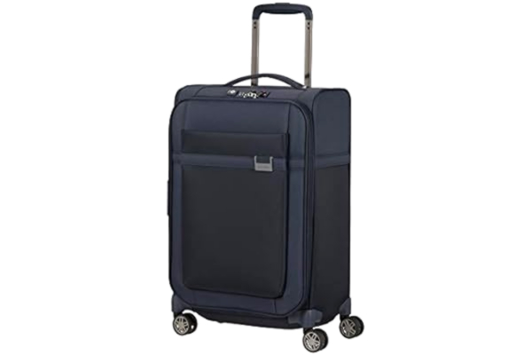 Samsonite  Airea - Spinner S Expandable, Carry-on Luggage, 55 cm, 38/43.5 L, Blue (Dark Blue)