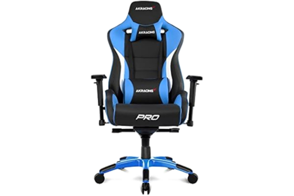 AKracing AKRacing Chair Master PRO Gamingstoel, PU-kunstleer, zwart/blauw, 5 jaar fabrieksgarantie