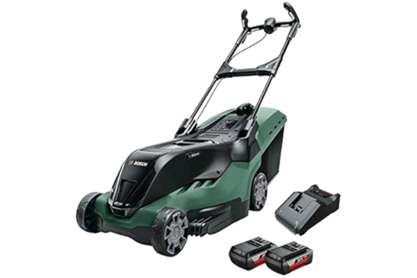 Bosch  tondeuse à gazon sans fil AdvancedRotak 36-660 (36 Volt, 2x Batterie 2,0 Ah, Largeur de coupe : 40 cm, Superficies de pelouse jusqu’à 660 m², dans boîte en Carton)