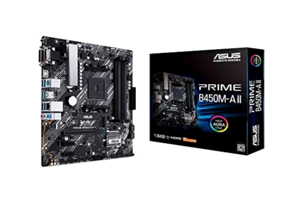 Asus ASUS PRIME B450M-A II Hovedkort - AMD B450 - AMD AM4 socket - DDR4 RAM - Micro-ATX