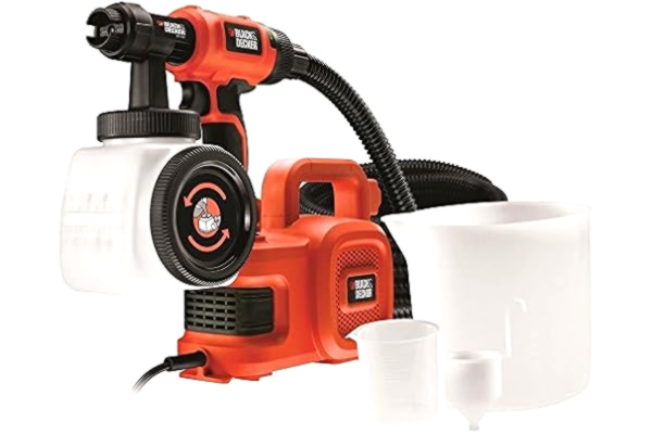 Black & Decker Turbina de suelo 450W. Ajuste flujo. Selección forma spray. Depósito llenado lateral. Manguera 6,1 metros