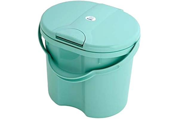 Rotho Babydesign  'TOP' Luieremmer, kanteldeksel, 11 l, vanaf 0 maanden, TOP, swedish green (muntgroen), 200020266