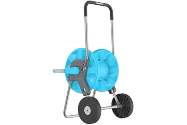 Cellfast CELLFAST Slangvagn Trädgårdsslang Vagn Slangtrumma 2 Hjul Korrosionsbeständig Slangupprullare Förhindrar Slangknäckning 1/2" 45 m Aluplus