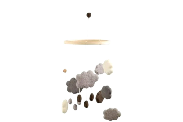 Sebra  - Mobiel - Boxmobiel - Wolken Warm Grijs