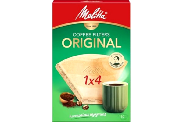 Melitta  6658076 Kaffefilter, Papper, Brun, 80 st