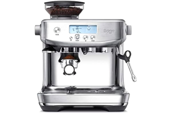 Sage Appliances Sage Barista Pro Espresso Machine - Bean to Cup Coffee Machine, Espresso and Cappuccino Maker, SES878BSS, Brushed Stainless Steel