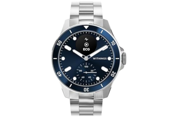 Withings  ScanWatch Nova, hybrid smartwatch hjärthälsa för M&F – EKG, SPO2, temperaturövervakning, sömnspårning, luftvägshälsa, cyklucksspårning, 30 dagars batteritid, iOS och Android