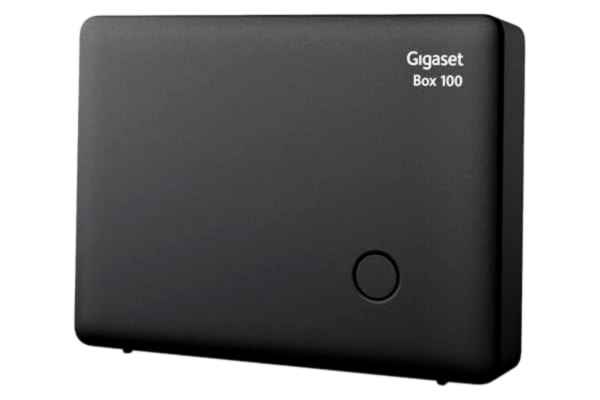 Gigaset  Box 100 DECT basstation för ditt eget kommunikationssystem med Gigaset telefoner - Base stöder upp till 6 telefoner - för analog telefonanslutning svart