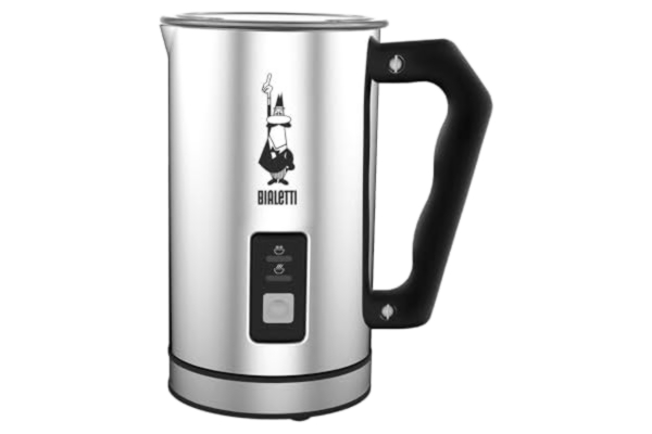 Bialetti  20004430 Mjölkskummare, Silver, Svart, 16 x 12.5 x 19 cm