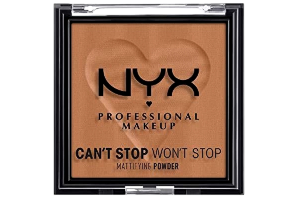 NYX  Professional Makeup, ansiktspuder med matt finish, hjälper din foundation hålla hela dagen, Can't Stop Won't Stop Mattifying Powder, nyans: Mocha, 6 g