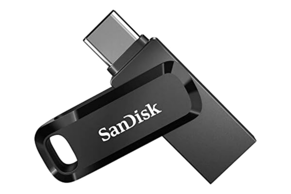 SanDisk  256GB Ultra Dual Drive Go USB Type-C Flashminne med reversibla USB-kontakter, Type-C och Type-A, för mobiler, plattor, Mac- och PC-datorer