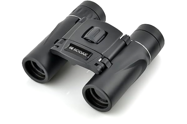 Kodak KODAK BCS200 Kompakt Kikare 8x, Synfält 126m/1000m, Rem och Förvaringsväska Ingår, Idealisk för Natur och Fågelskådning och Konserter - Svart