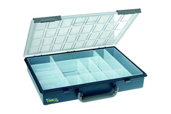 RAACO raaco Assorter 55 4x8-15, Polypropylen (PP), Blå, 338 mm, 261 mm, 57 mm, 860 g