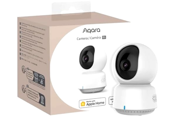Aqara  Camera E1, 2K-sensor; f/2.0 vidvinkelobjektiv, person-/brusdetektering, WiFi 6